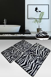 Mijölnir Juego de alfombrillas de baño Striped Multicolor